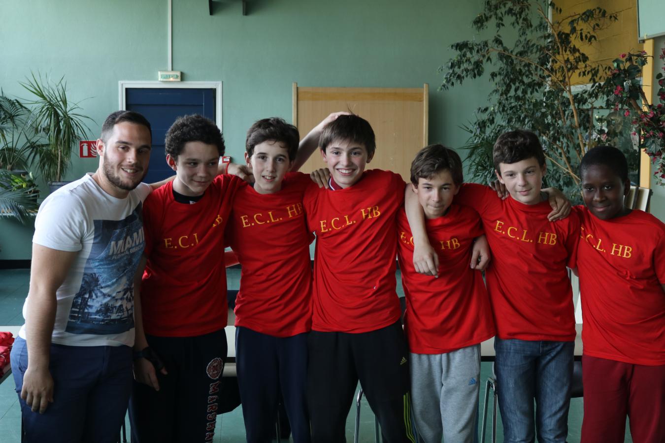 équipe - de 13, vice champion de sa poule